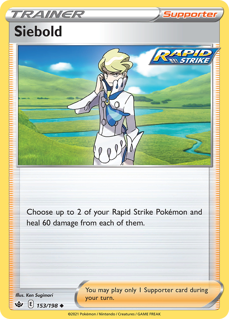 Siebold 153/198 Chilling Reign Pokemon Reverse Holo