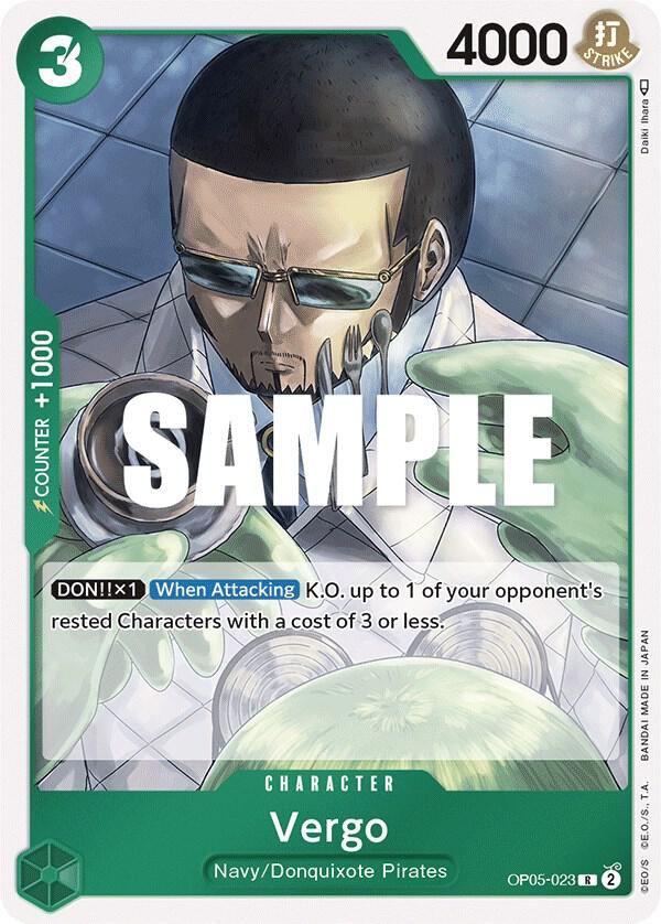 Vergo OP05-023 Awakening of the New Era One Piece Foil Rare