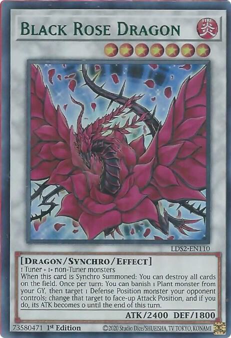 Black Rose Dragon (Green) LDS2-EN110 Legendary Duelists: Season 2 Yu-Gi-Oh 1st Edition NM