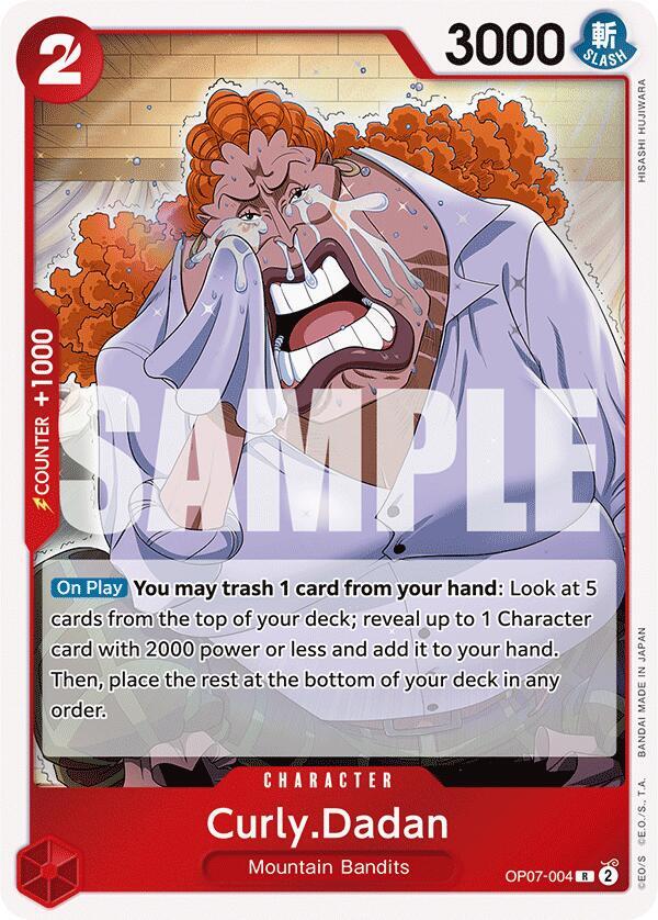 Curly.Dadan OP07-004 500 Years in the Future One Piece Foil Rare