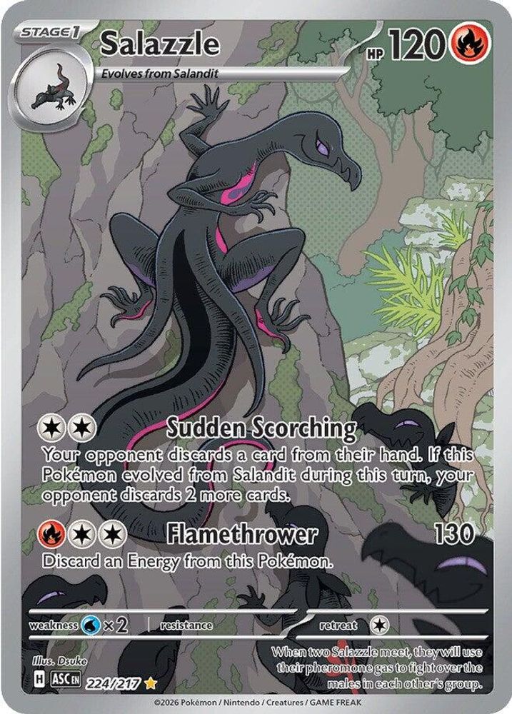 Salazzle 224/217 Ascended Heroes Pokemon Holo Illustration Rare