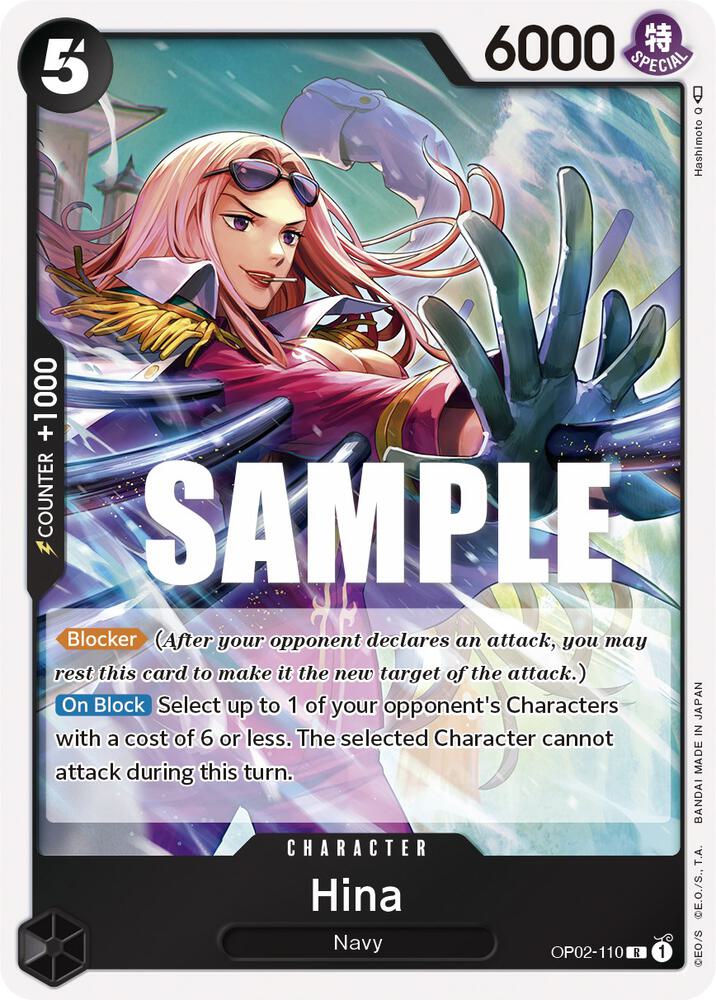 Hina OP02-110 Paramount War One Piece Foil Rare