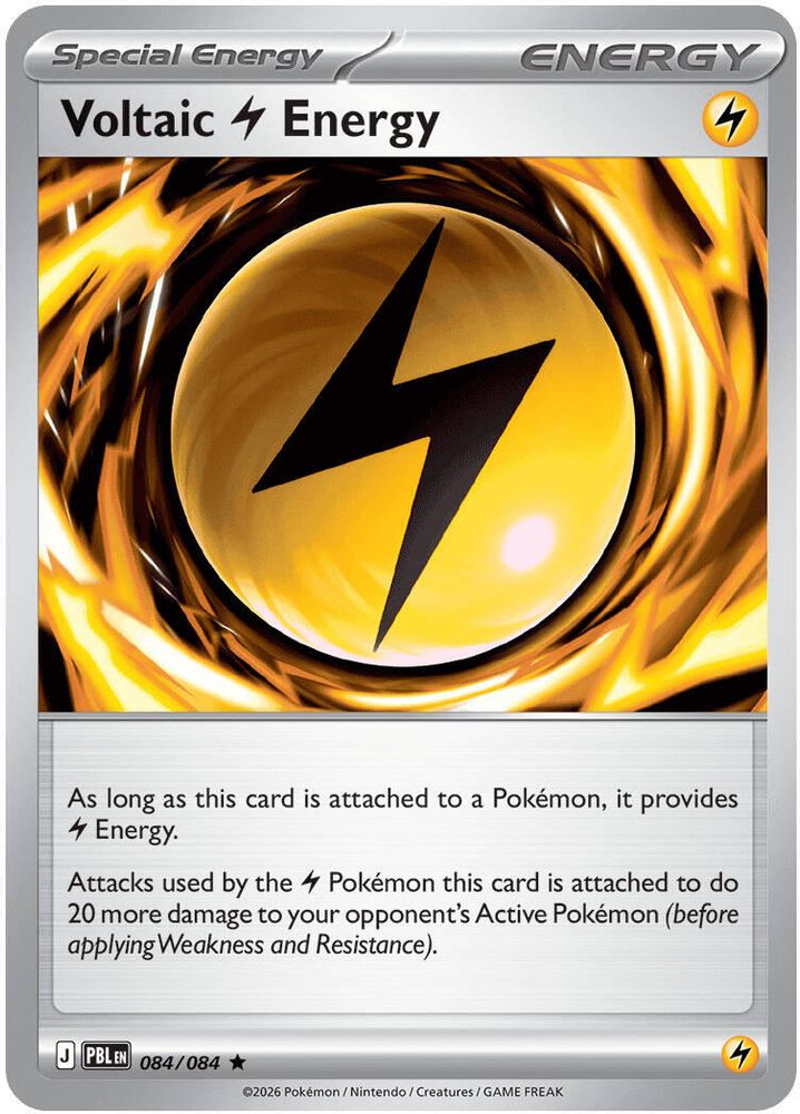 Voltaic Lightning Energy 084/084 Pitch Black Pokemon Holo Rare NM