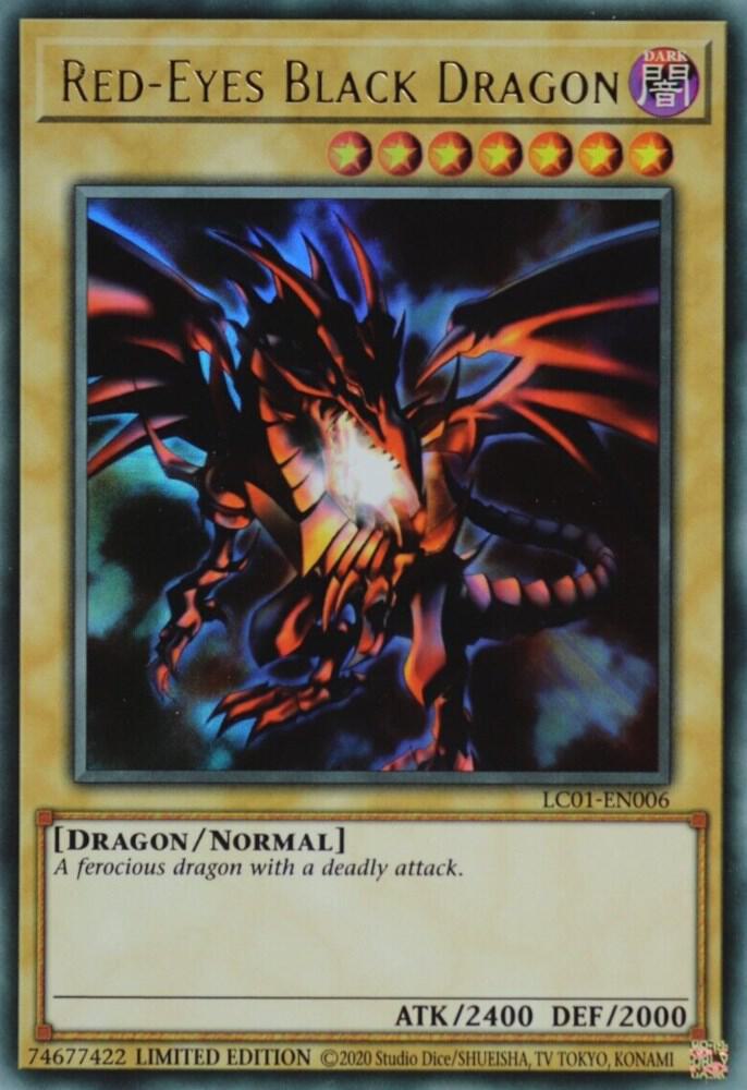 Red-Eyes Black Dragon (25th Anniversary Edition) LC01-EN006 Yu-Gi-Oh Legendary Collection: 25th Anniversary Edition
