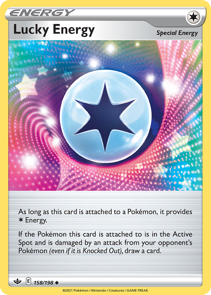 Lucky Energy 158/198 Chilling Reign Pokemon Reverse Holo