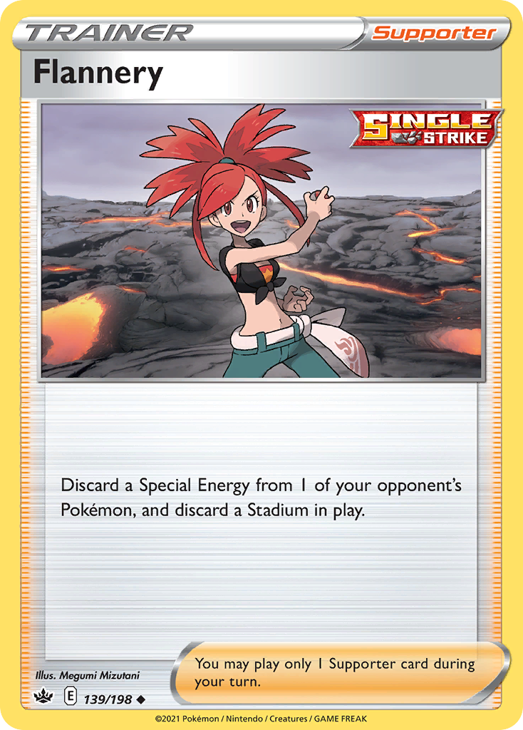 Flannery 139/198 Chilling Reign Pokemon Reverse Holo Uncommon NM