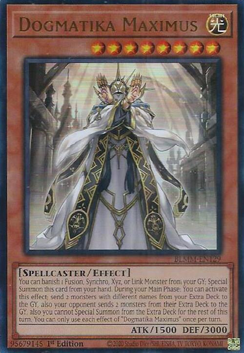 Dogmatika Maximus BLMM-EN129 Battles of Legend: Monster Mayhem Yu-Gi-Oh 1st Edition NM