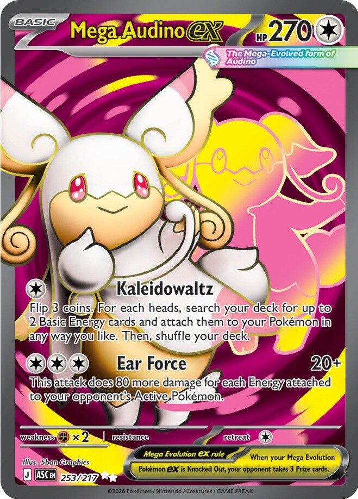 Mega Audino ex 253/217 Ascended Heroes Pokemon Holo Ultra Rare
