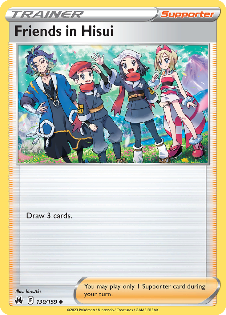 Friends in Hisui 130/159 Crown Zenith Pokemon Reverse Holo Uncommon NM