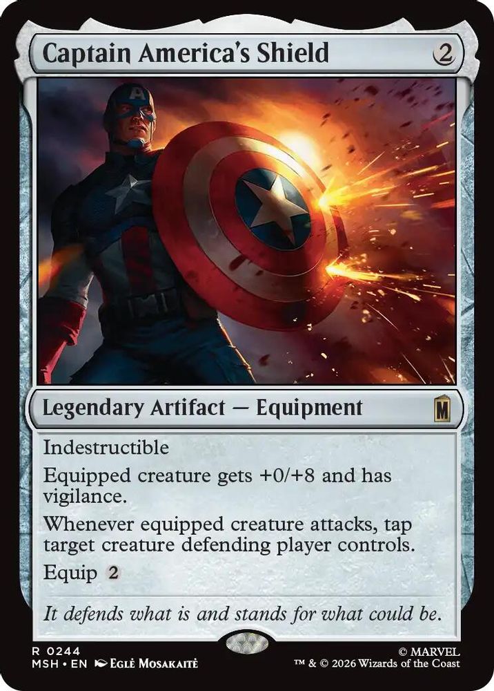 Captain America's Shield 244 Marvel Super Heroes Magic: The Gathering