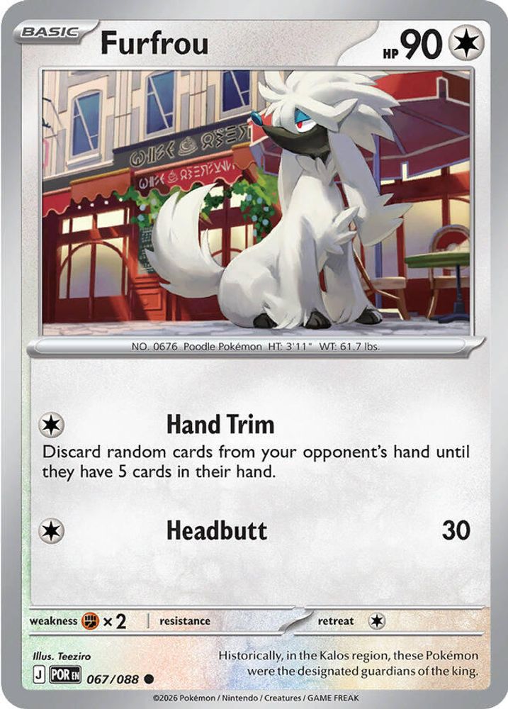 Furfrou 067/088 Perfect Order Pokemon Reverse Holo