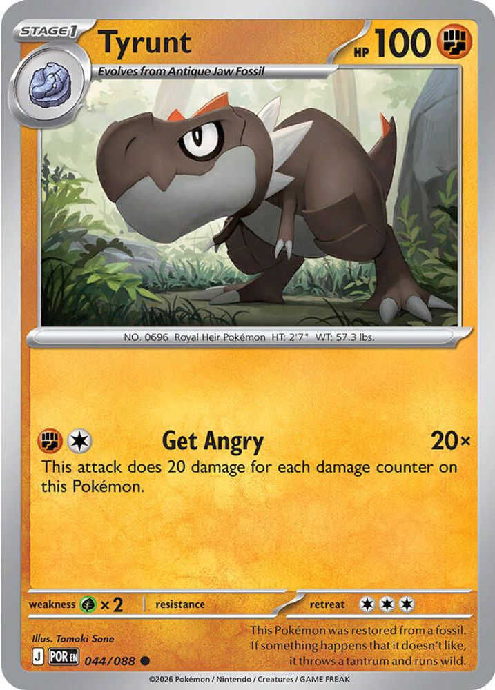 Tyrunt 044/088 Perfect Order Pokemon Reverse Holo