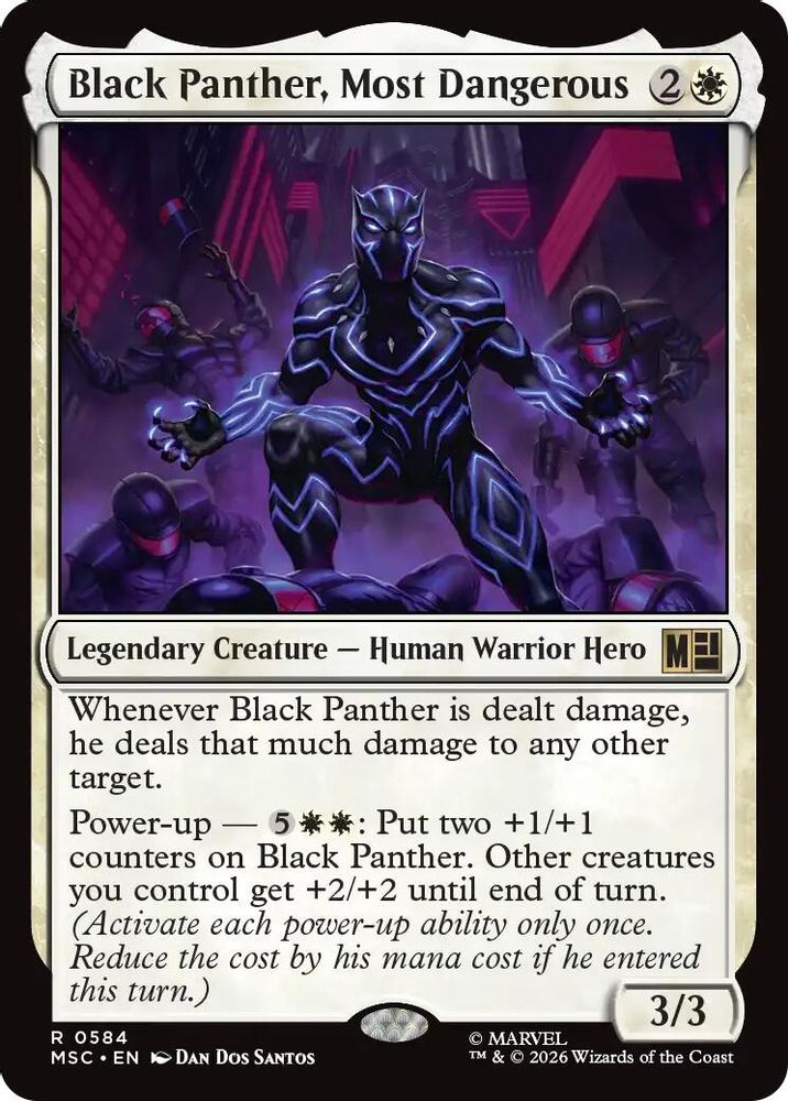 Black Panther, Most Dangerous 584 Commander: Marvel Super Heroes Magic: The Gathering