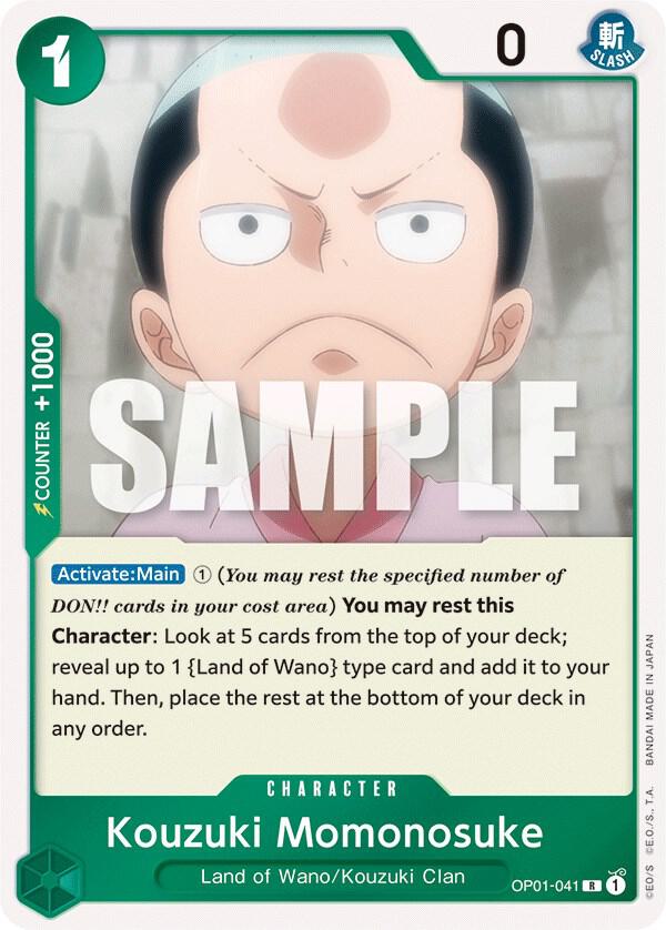 Kouzuki Momonosuke OP01-041 Romance Dawn One Piece Foil Rare