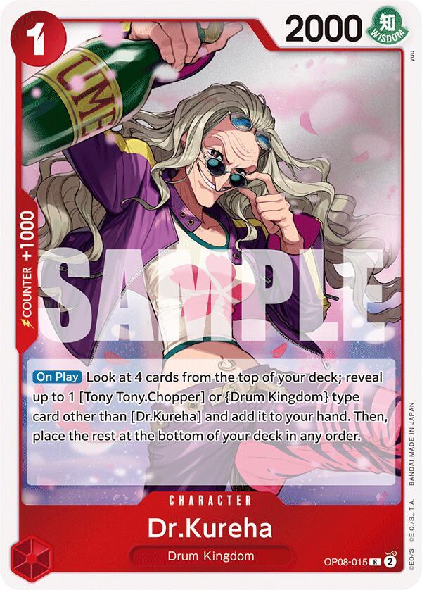 Dr.Kureha OP08-015 Two Legends One Piece Foil Rare