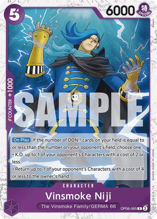 Vinsmoke Niji (Jolly Roger Foil) OP06-065 Premium Booster -The Best- One Piece