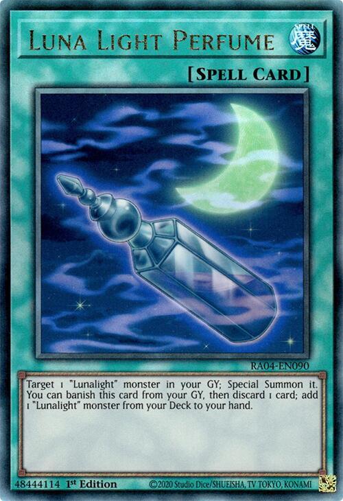 Luna Light Perfume (PUR) RA04-EN090 Quarter Century Stampede Yu-Gi-Oh 1st Edition NM