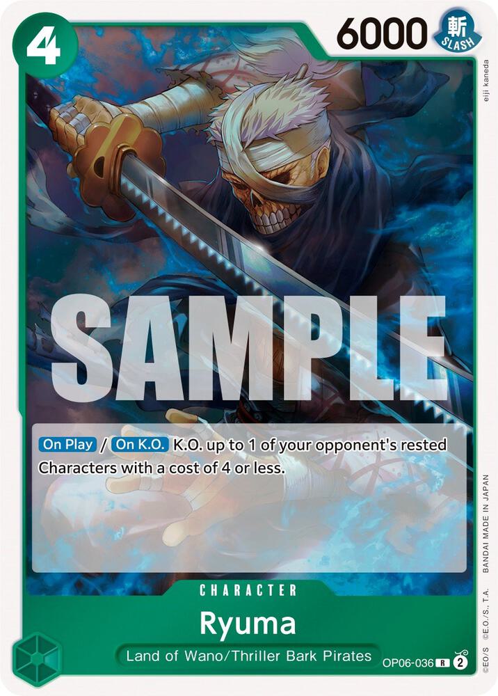 Ryuma OP06-036 Wings of the Captain One Piece Foil Rare