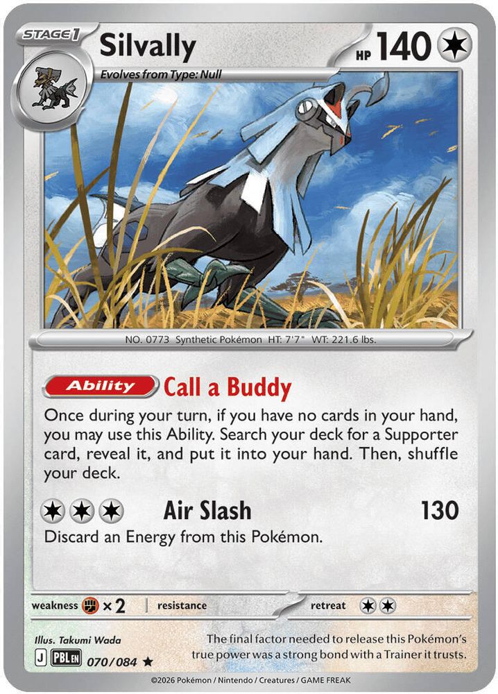 Silvally 070/084 Pitch Black Pokemon Holo