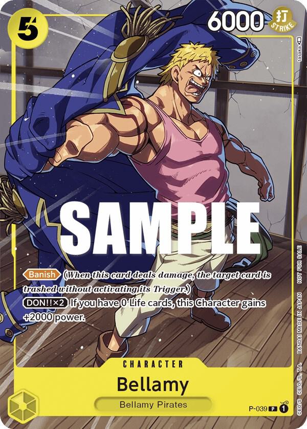 Bellamy (Pirates Party Vol. 4) P-039 One Piece Promotion Cards One Piece Promo