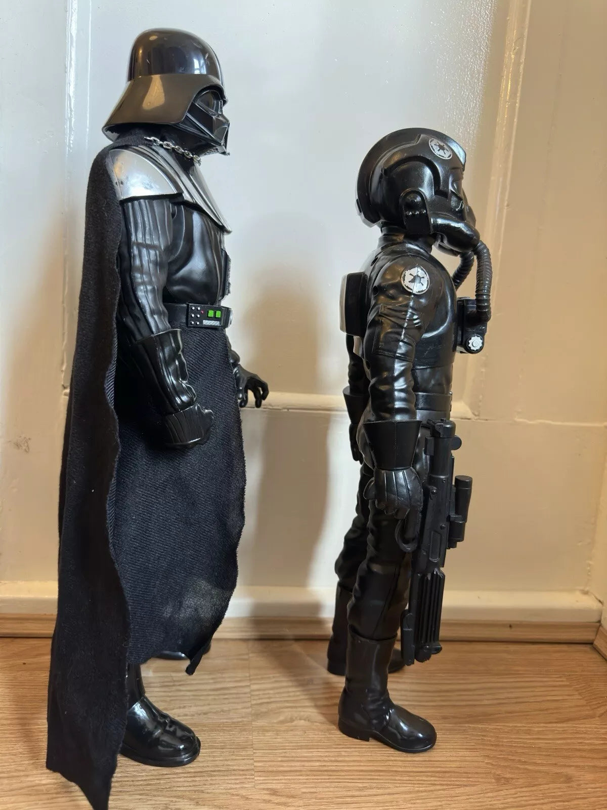 Star Wars 21" Darth Vader & 18" TIE Fighter Pilot Figures by Jakks Pacific