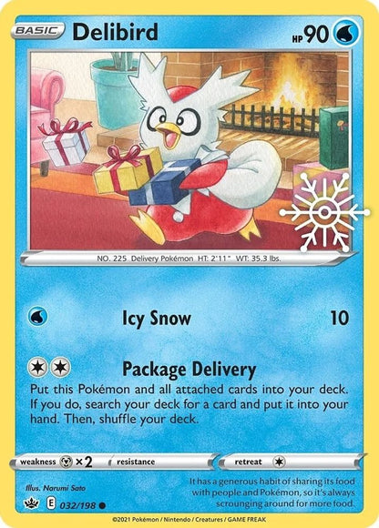 Delibird (Holiday Calendar) 032/198 Miscellaneous Cards & Products Pokemon Holo