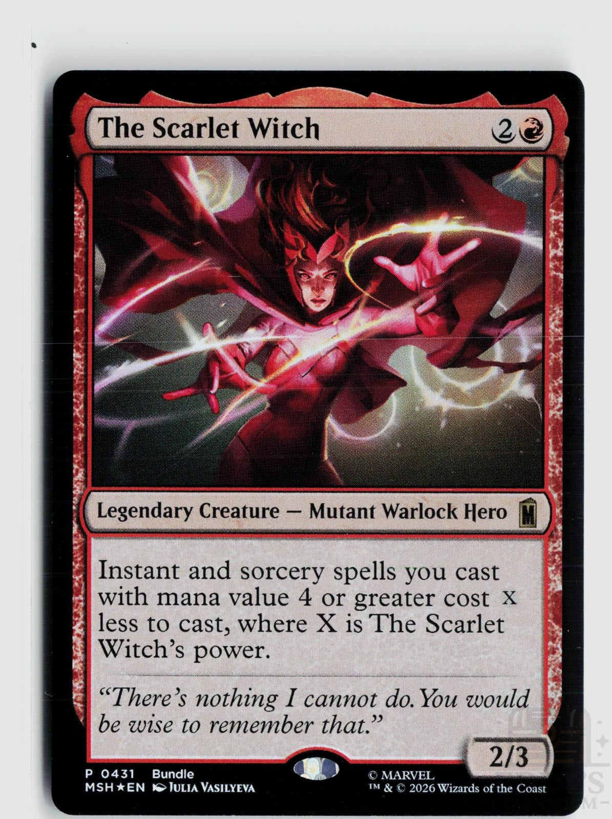 The Scarlet Witch 431 Unique and Miscellaneous Promos Magic: The Gathering Foil