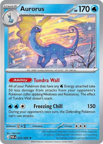 Aurorus 024/088 Perfect Order Pokemon Holo