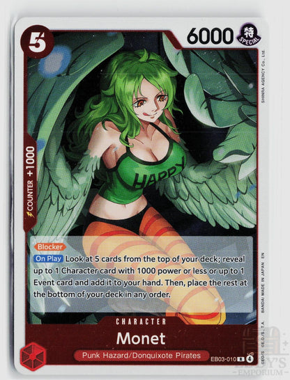 Monet EB03-010 Extra Booster: One Piece Heroines Edition One Piece Foil Rare
