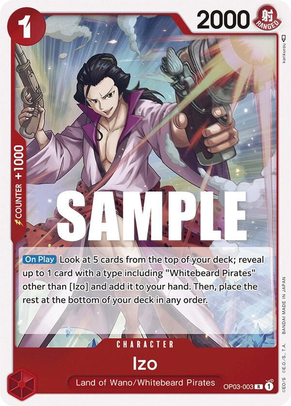 Izo OP03-003 Pillars of Strength One Piece Foil Rare