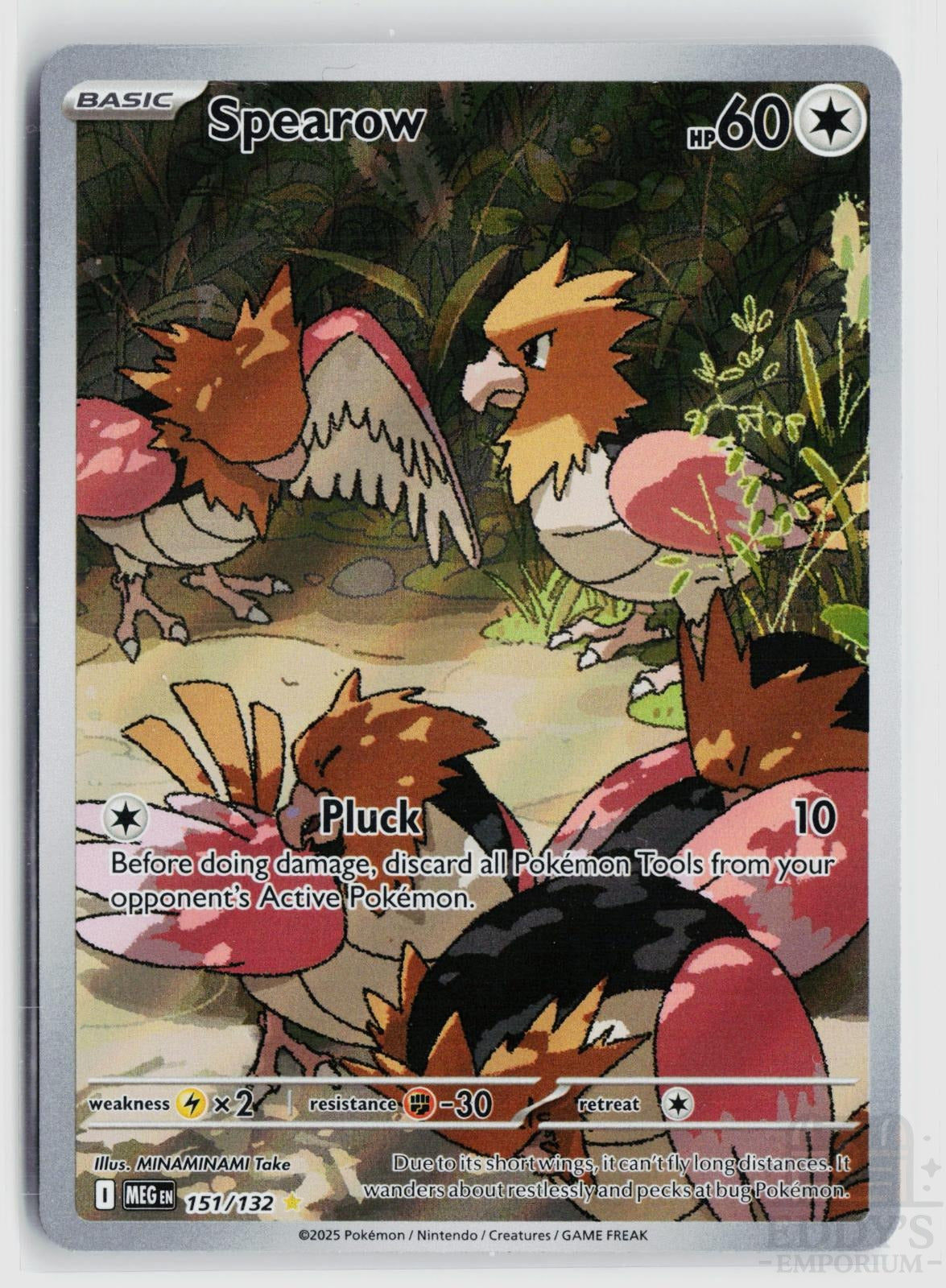 Spearow 151/132 Mega Evolution Pokemon Holo Illustration Rare