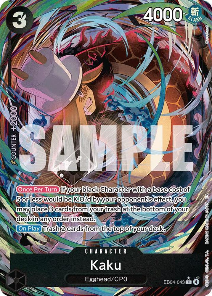 Kaku (Alternate Art) EB04-043 Adventure on Kami's Island One Piece Foil Rare