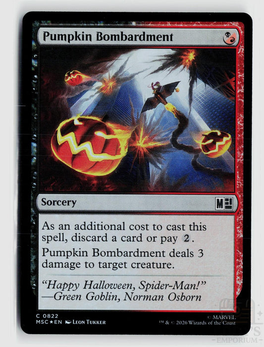 Pumpkin Bombardment 822 Commander: Marvel Super Heroes Magic: The Gathering Foil