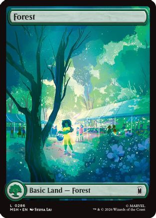 Forest (0286) 286 Magic: The Gathering Marvel Super Heroes