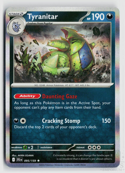 Tyranitar 095/159 Journey Together Pokemon Holo Rare NM