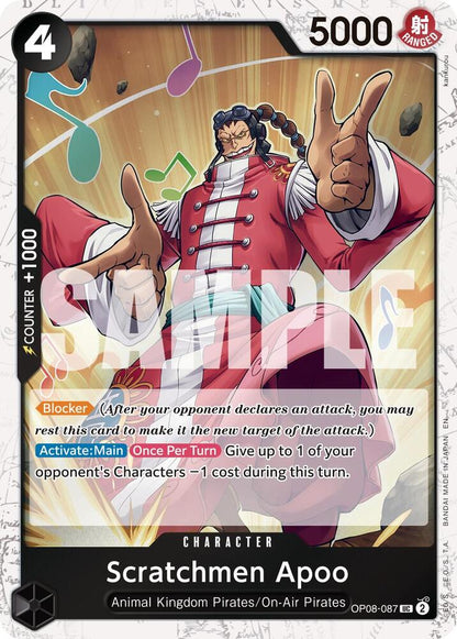 Scratchmen Apoo (Pirate Foil) OP08-087 Premium Booster -The Best- Vol. 2 One Piece