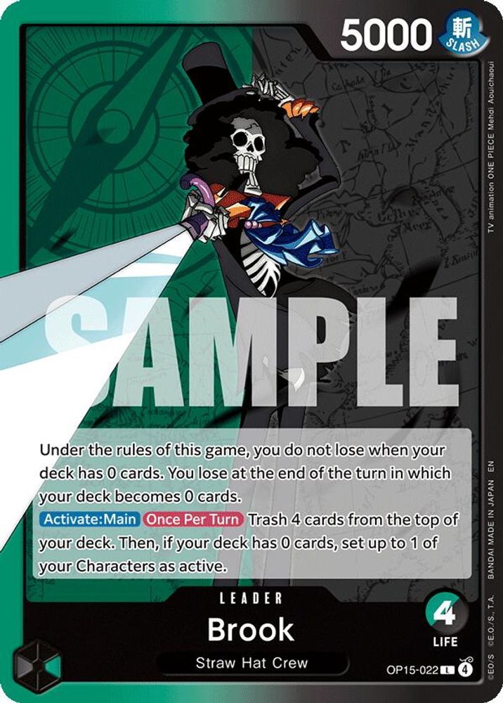 Brook OP15-022 Adventure on Kami's Island One Piece Leader