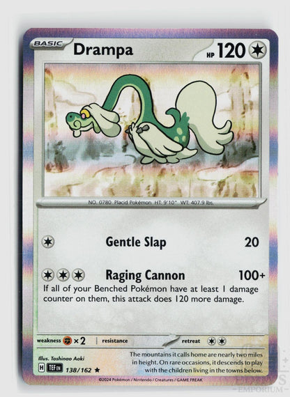Drampa 138/162 Temporal Forces Pokemon Holo Rare NM