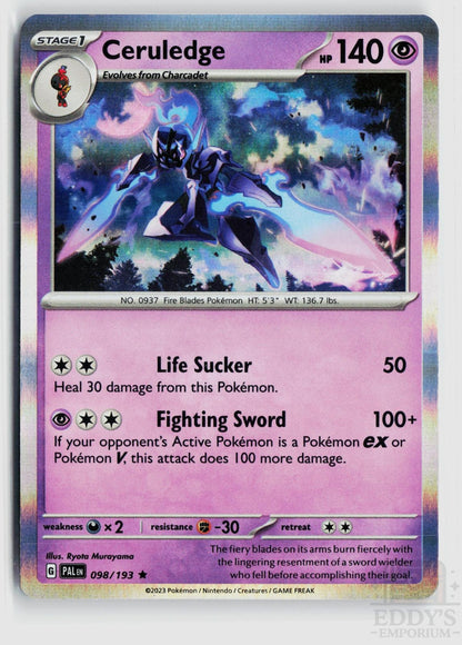 Ceruledge 098/193 Paldea Evolved Pokemon Holo Rare NM