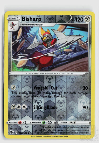 Bisharp 116/189 Astral Radiance Pokemon Reverse Holo Uncommon NM