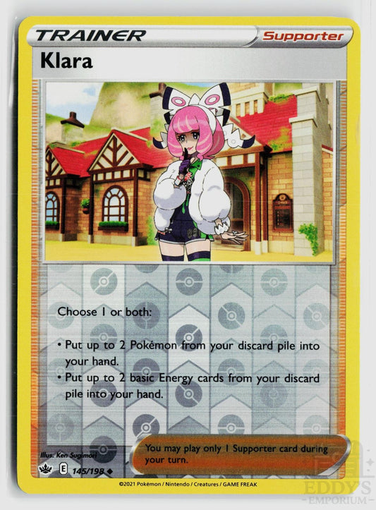 Klara 145/198 Chilling Reign Pokemon Reverse Holo