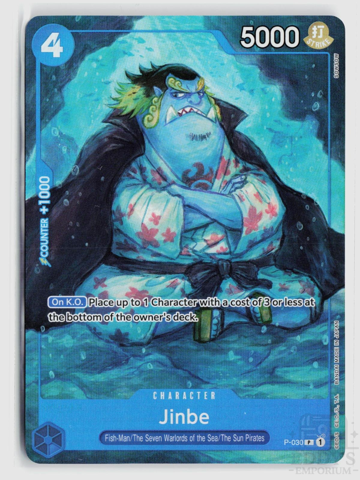 Jinbe P-030 Starter Deck 17: BLUE Donquixote Doflamingo One Piece Promo