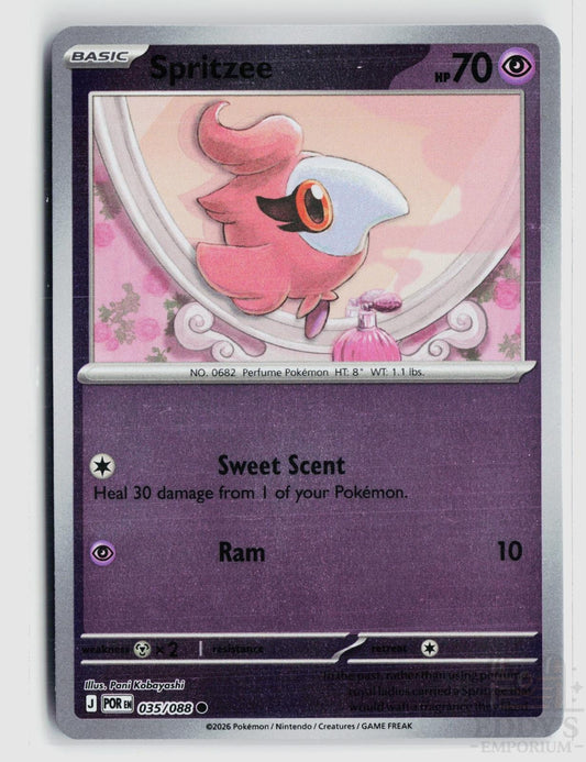Spritzee 035/088 Perfect Order Pokemon Reverse Holo