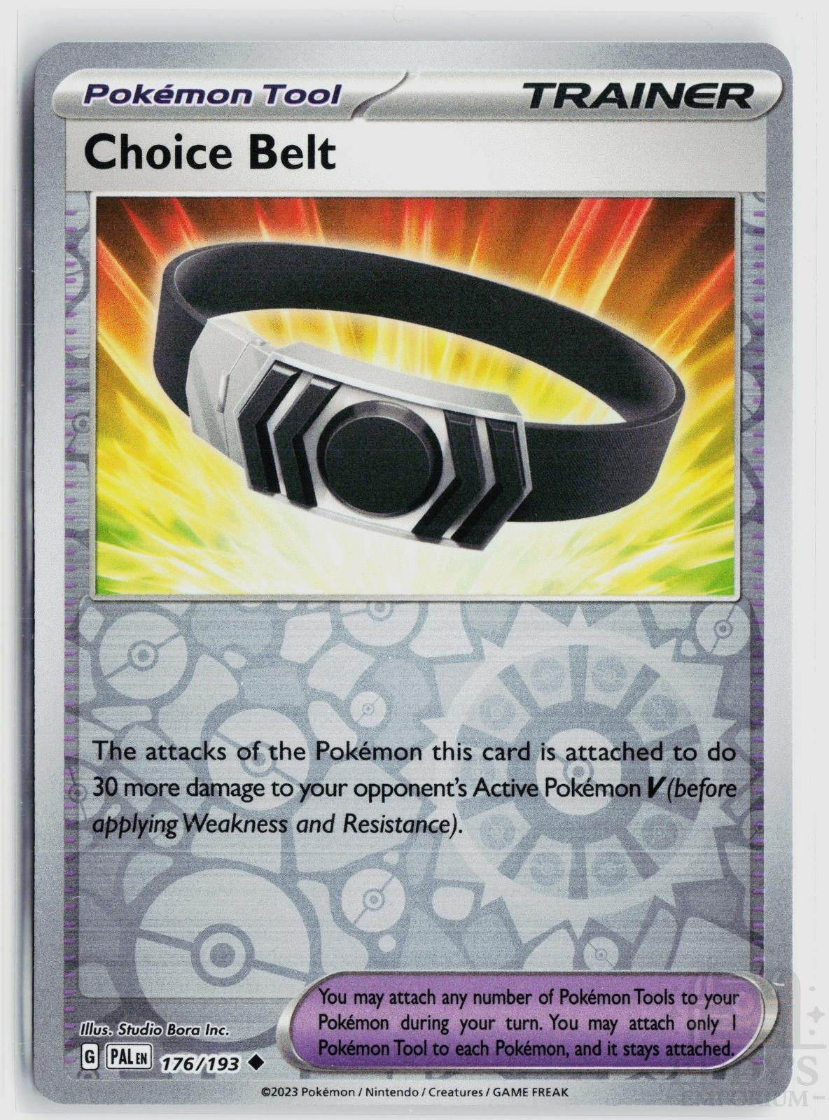 Choice Belt 176/193 Paldea Evolved Pokemon Reverse Holo Uncommon NM