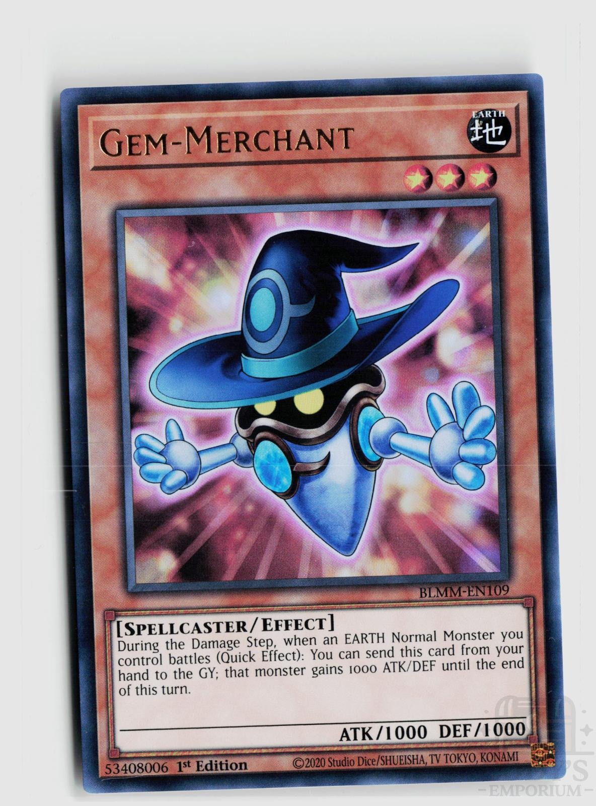 Gem-Merchant BLMM-EN109 Battles of Legend: Monster Mayhem Yu-Gi-Oh 1st Edition NM