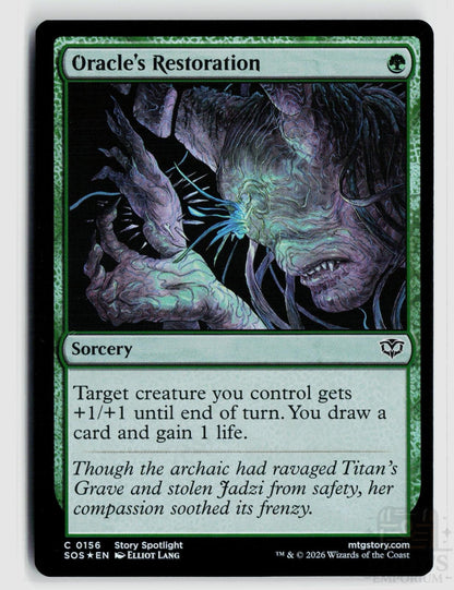 Oracle's Restoration 156 Secrets of Strixhaven Magic: The Gathering Foil Common