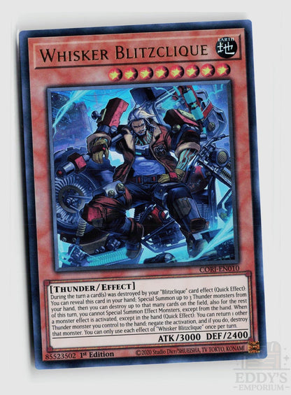 Whisker Blitzclique CORI-EN010 Chaos Origins Yu-Gi-Oh 1st Edition Ultra Rare NM
