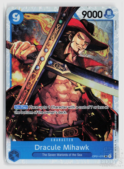 Dracule Mihawk (Reprint) OP01-070 Premium Booster -The Best- One Piece Foil