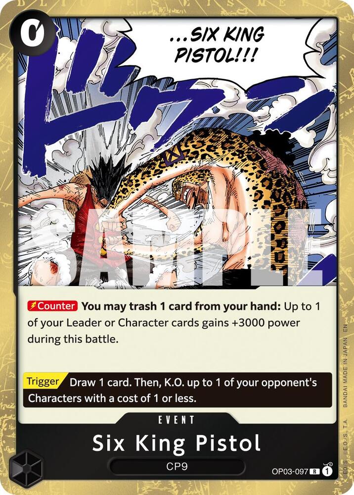 Six King Pistol (Reprint) OP03-097 Premium Booster -The Best- Vol. 2 One Piece Foil