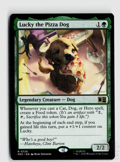 Lucky the Pizza Dog 726 Commander: Marvel Super Heroes Magic: The Gathering